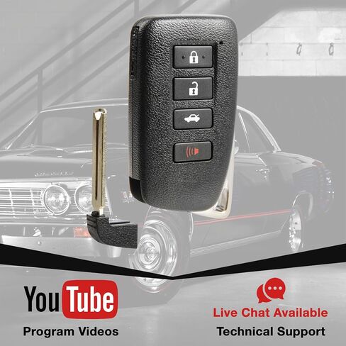 Keyless Entry Remote Key Fob Replacement 4-Button for 2013 2014 2015 2016 2017 2018 2019 Lexus IS250 IS350 RC350 IS200T IS200 ES300h (HYQ14FBA, AG Board, 89904-53651) in Saudi Arabia