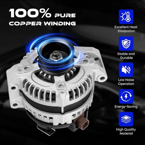 استبدال المولد الجديد لـ Acura CSX 2.0L 06-08، لـ Acura TSX 2.4L 04-08، لـ Honda Accord 2.4L 03-07، لـ Honda Civic 2.0L 06-11، لـ CR-V 2.4L 07-11، للعنصر 2.4L 03-11، استبدال 13980 in Saudi Arabia