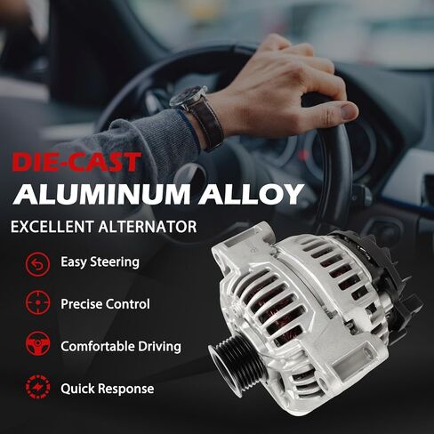 13953 Alternator 150Amp 12V Compatible with G500 E320 E500 SL500 2002-2009 OE A0121541302 A0131548202 A0131548602 in Saudi Arabia