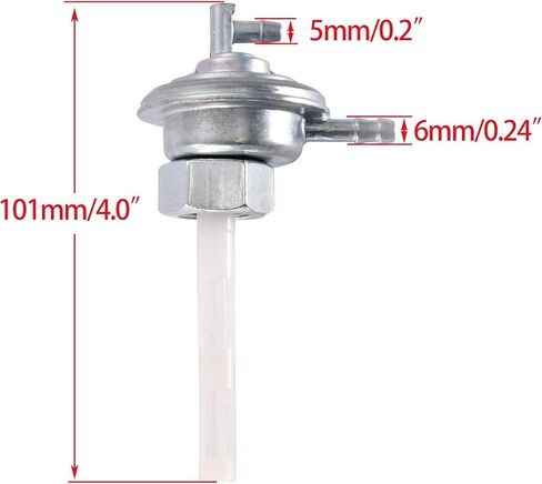 Gas Tank Fuel Pump Petcock for GY6 49cc 50cc 125cc 150cc Scooter Moped ATV Motorcycle Go Kart Sunl Roketa JCL in Saudi Arabia