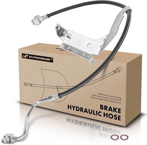A-Premium Front Passenger Brake Hydraulic Hose Compatible with Select Ford Models - F-450 F450 Super Duty, F-550 F550 Super Duty, 2012, with Dana 60 Axle, Fat Boy - Replace# BC3Z2078B in Saudi Arabia