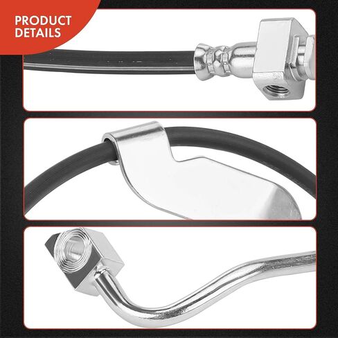 A-Premium Front Passenger Brake Hydraulic Hose Compatible with Select Ford Models - F-450 F450 Super Duty, F-550 F550 Super Duty, 2012, with Dana 60 Axle, Fat Boy - Replace# BC3Z2078B in Saudi Arabia