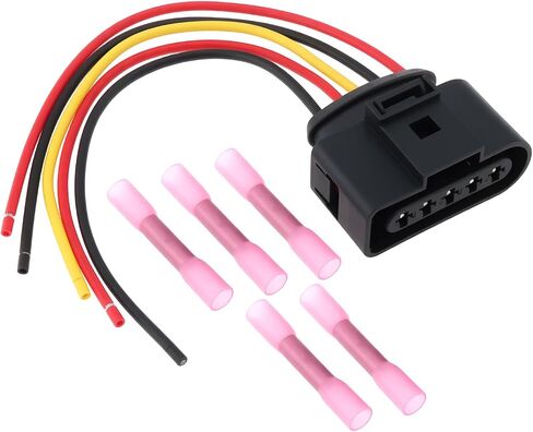 5 Pin Car Line Connector Cable Set 4D0973725 Compatible with VW Compatible with Audi in Saudi Arabia