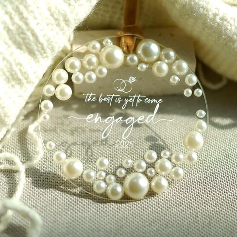 Engagement Gifts for Couples - Gifts for Newly Engaged Couples, Women, Her, Bride, Bride to Be - Christmas Engagement Ornament 2025 in Saudi Arabia