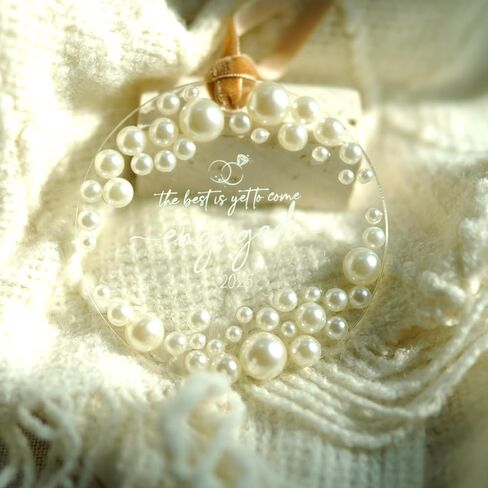 Engagement Gifts for Couples - Gifts for Newly Engaged Couples, Women, Her, Bride, Bride to Be - Christmas Engagement Ornament 2025 in Saudi Arabia