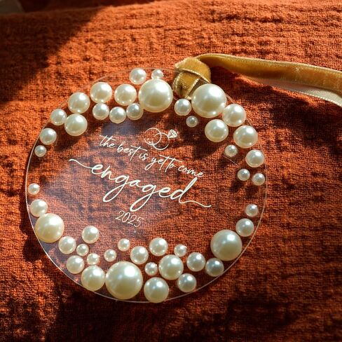 Engagement Gifts for Couples - Gifts for Newly Engaged Couples, Women, Her, Bride, Bride to Be - Christmas Engagement Ornament 2025 in Saudi Arabia