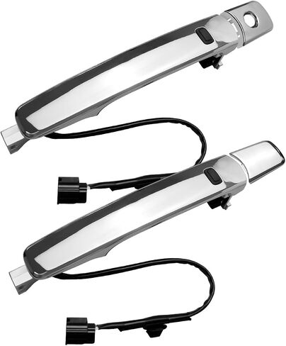 ULZOZN Front Exterior Door Handle Smart Entry Keyless Left＆Right Fit for Nissan Rogue 2010 2011 2012 2013 Replace 80640-CZ31A 80645-CA000 in Saudi Arabia