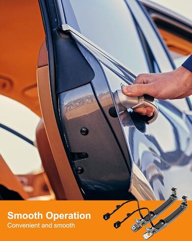 ULZOZN Front Exterior Door Handle Smart Entry Keyless Left＆Right Fit for Nissan Rogue 2010 2011 2012 2013 Replace 80640-CZ31A 80645-CA000 in Saudi Arabia