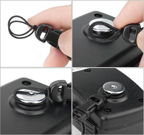 2 pack Gear Keeper CB Mic Holder Retractable Microphone Hook Holder w/Heavy-Duty Snap Clip Mount Adjustable Mic Lanyard and Hardware Mounting Kit in Saudi Arabia