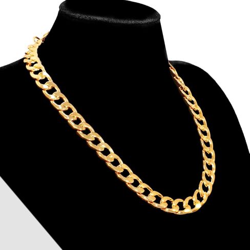 Gold Necklace for Women 14K Dainty Chunky Gold Chain Necklace Coffee Bean Chain Necklaces Trendy Fashion Jewelry in Saudi Arabia