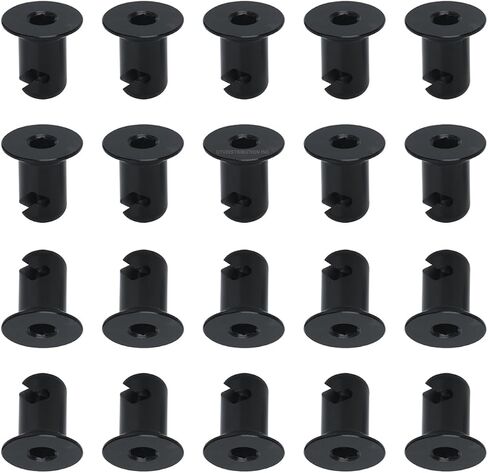 7/16 بوصة من الألومنيوم الأسود Dzus Button Flush Allen Head ربع Turn مشابك .500 (50) in Kuwait