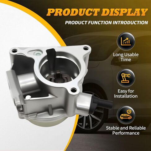 Brake Booster Vacuum Pump Compatible with 2008-2013 2015 A3 2008-2014 GTI 2008-2012 Jetta 2009-2015 CC 2009-2015 Eos Engine 1.8L 2.0L Replace 06H145100AD 06H145100AK in Saudi Arabia