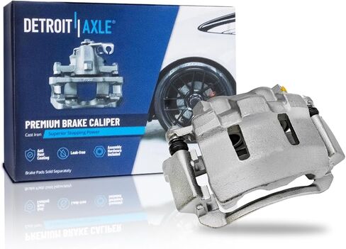 Detroit Axle - Front Right Brake Caliper for 00-05 Ford Excursion, 99-04 F-250 F-350 Super Duty, Passenger Side Disc Brake Caliper w/Bracket 1999 2000 2001 2002 2003 2004 2005 Replacement in Saudi Arabia