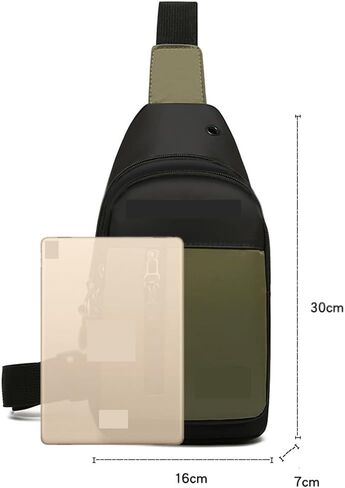 Crossbody Sling Bag for Men Sports All-match Adjustable Shoulder Strap Shoulder Backpack Chest Bag Travel Hiking Daypacks in Saudi Arabia