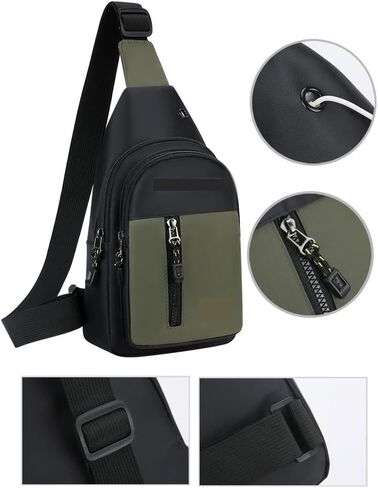 Crossbody Sling Bag for Men Sports All-match Adjustable Shoulder Strap Shoulder Backpack Chest Bag Travel Hiking Daypacks in Saudi Arabia
