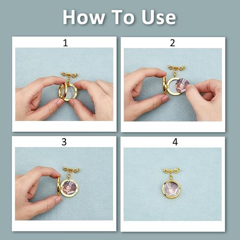 SUPERFINDINGS 2Pcs Wedding Bouquet Photo Charm Bouquet Photo Locket Charms Brass Bridal Brooches Silver Gold Bow Tie Wedding Memorial Brooches Pins Round Glass Photo Frame Pin Brooch for Bridal in Saudi Arabia