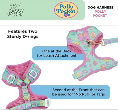 Polly Pocket™ Dog Leash 60-Inch with Neoprene Padded Handle - Comfortable, Durable, and Stylish for Small to Large Dogs - Officially Licensed in Kuwait