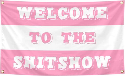 Welcome To The Shitshow Tapestry 3×5 Feet Indoor and Outdoor Tapestry with Brass Grommets for Bedroom, Living Room, Dorm, Balconies, Gift, Party Wall Decor in Saudi Arabia