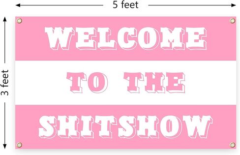 Welcome To The Shitshow Tapestry 3×5 Feet Indoor and Outdoor Tapestry with Brass Grommets for Bedroom, Living Room, Dorm, Balconies, Gift, Party Wall Decor in Saudi Arabia