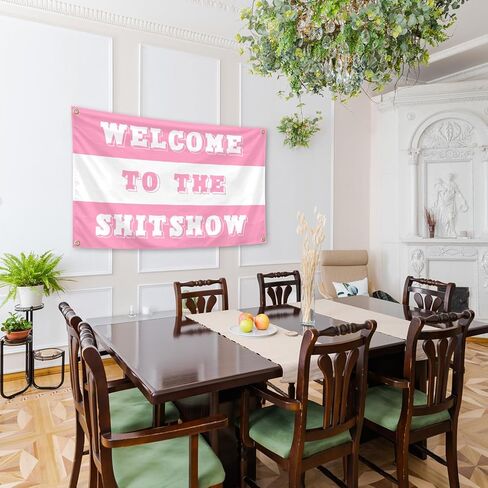 Welcome To The Shitshow Tapestry 3×5 Feet Indoor and Outdoor Tapestry with Brass Grommets for Bedroom, Living Room, Dorm, Balconies, Gift, Party Wall Decor in Saudi Arabia