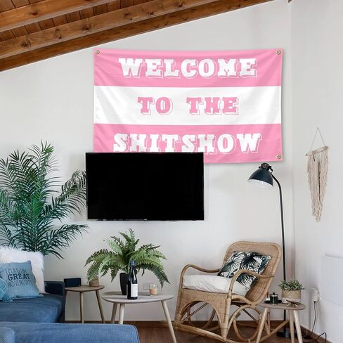 Welcome To The Shitshow Tapestry 3×5 Feet Indoor and Outdoor Tapestry with Brass Grommets for Bedroom, Living Room, Dorm, Balconies, Gift, Party Wall Decor in Saudi Arabia