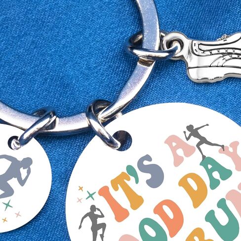 Track and Field Gifts for Runners Women Men Marathon Essentials Cross Country Running Accessories Personalized It Is a Good Day To Run Keychain in Saudi Arabia