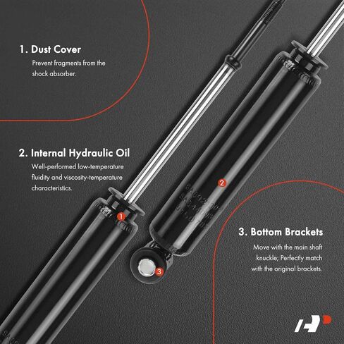 A-Premium Front Pair (2) Shock Absorber Strut Assembly Compatible with Dodge Dakota 1987 1988 1989 1990 1991 1992 1993 1994 1995 1996, 4WD (4 Wheel Drive), Driver and Passenger Side in Saudi Arabia