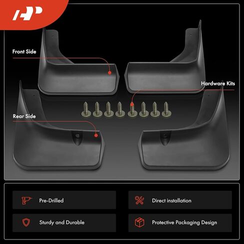 4 قطع من واقيات الطين من A-Premium، واقيات الطين، واقيات الطين المتوافقة مع ميتسوبيشي أوتلاندر 2022-2023، الأمامي والخلفي in Saudi Arabia