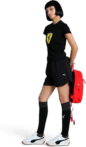 PUMA Women's Standard Scuderia Ferrari Formula 1 Babydoll Tee, Black SS25, Medium in Saudi Arabia