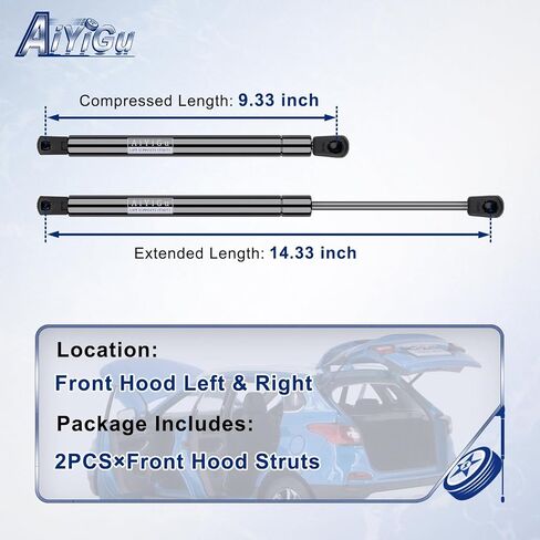 6484 Front Hood Struts Shocks Lift Supports Gas Springs Compatible with 2009-2014 Ford F150, Pack of 2 PCS, Replace SG304106 PM3727 in Saudi Arabia