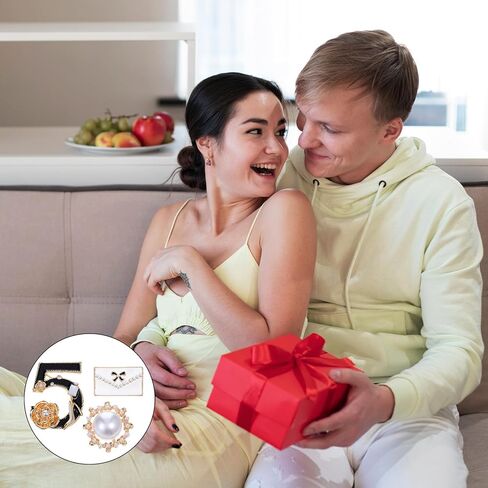 3 قطع عدد خمسة بروش المشاهير مصمم المجوهرات بروش دبابيس فو تقليد اللؤلؤ الأبيض الأسود الزهور محظوظ عدد خمسة دبابيس دبوس هدية خمر حجر الراين كريستال دبابيس دبوس لحفل الزفاف in Kuwait