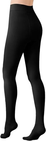 جوارب طويلة غير شفافة مبطنة بالصوف للنساء من YAGAXI - زوجان من جوارب طويلة شتوية دافئة 200D مع جزء علوي للتحكم in Kuwait