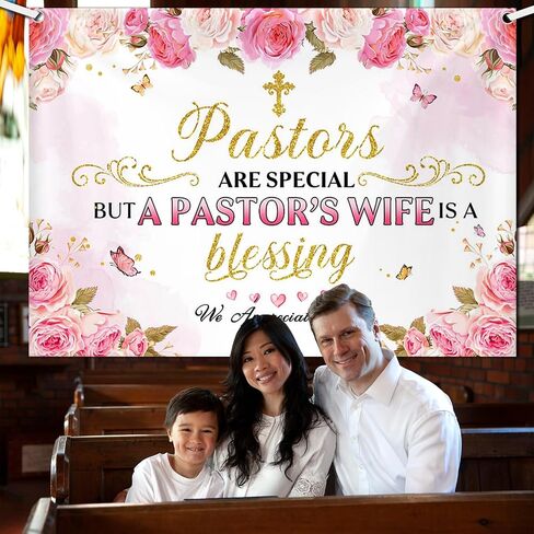 7x5ft Happy Pastor Appreciate Day Backdrop Thank You for All You Do We Appreciate You Photography Background Thanks to Pastor Cross Party Decorations Banner Photo Studio Props in Saudi Arabia