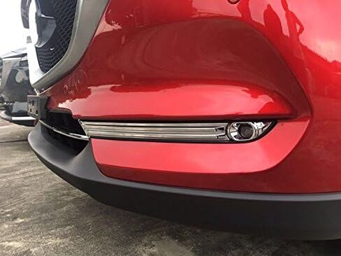 Generic Fit For Mazda 2017 2018 2019 2020 2021 CX-5 CX5 Grand Touring/Grand Select Model Chrome Front Fog Light Lamp Cover Bezel Trim in Saudi Arabia