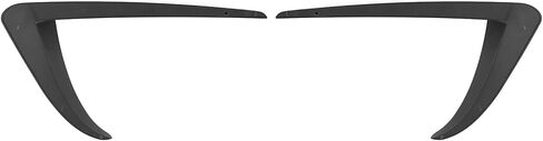 IKON MOTORSPORTS, Fog Light Trims Compatible With 2017-2023 Tesla Model 3, Matte Black IKON Style ABS Plastic Driver Passenger Fog Lamp Decoration Accessories Eyebrows Cover 2PC, 2018 2019 2020 2021 in Saudi Arabia