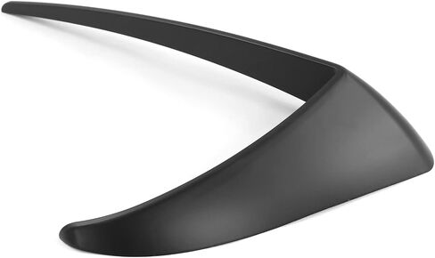 IKON MOTORSPORTS, Fog Light Trims Compatible With 2017-2023 Tesla Model 3, Matte Black IKON Style ABS Plastic Driver Passenger Fog Lamp Decoration Accessories Eyebrows Cover 2PC, 2018 2019 2020 2021 in Saudi Arabia