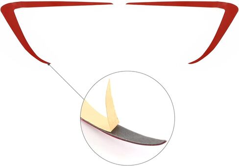 IKON MOTORSPORTS, Fog Light Trims Compatible With 2017-2023 Tesla Model 3, Matte Black IKON Style ABS Plastic Driver Passenger Fog Lamp Decoration Accessories Eyebrows Cover 2PC, 2018 2019 2020 2021 in Saudi Arabia