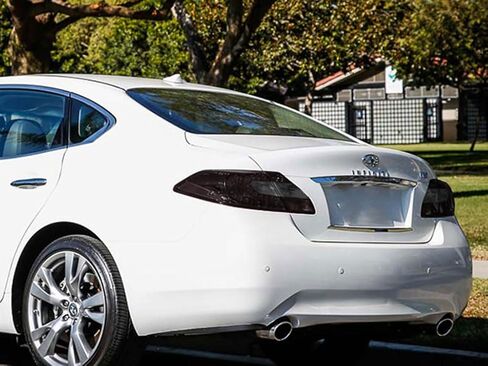 Rvinyl Tail Light Pre Cut Film Tint Cover Kit in Blackout Smoke Compatible with Infiniti M37 2011-2013 - Adhesive Backs in Saudi Arabia