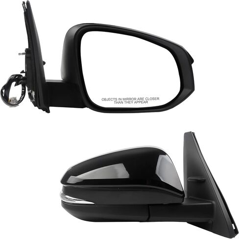 Dasbecan Left Driver Side Mirror Compatible with Toyota 4Runner 2014-2023 Manual Folding Power Adjustable Glass Heated Turn Signal Puddle Light Black 9Pins Replace# 8794035B70 in Saudi Arabia