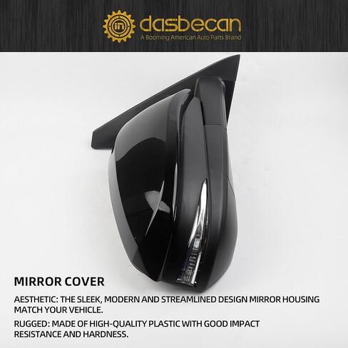 Dasbecan Left Driver Side Mirror Compatible with Toyota 4Runner 2014-2023 Manual Folding Power Adjustable Glass Heated Turn Signal Puddle Light Black 9Pins Replace# 8794035B70 in Saudi Arabia
