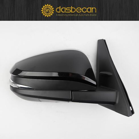 Dasbecan Left Driver Side Mirror Compatible with Toyota 4Runner 2014-2023 Manual Folding Power Adjustable Glass Heated Turn Signal Puddle Light Black 9Pins Replace# 8794035B70 in Saudi Arabia