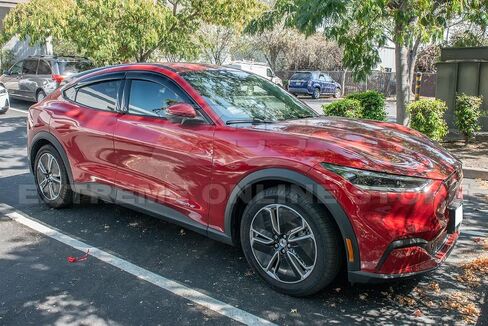 Replacement for 2020-2023 Ford Mustang Mach-E | EOS Visors Tape-On Style Smoke Tinted Side Vents Window Deflectors Rain Guard DWV-V223 in Saudi Arabia
