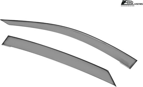 Replacement for 2020-2023 Ford Mustang Mach-E | EOS Visors Tape-On Style Smoke Tinted Side Vents Window Deflectors Rain Guard DWV-V223 in Saudi Arabia