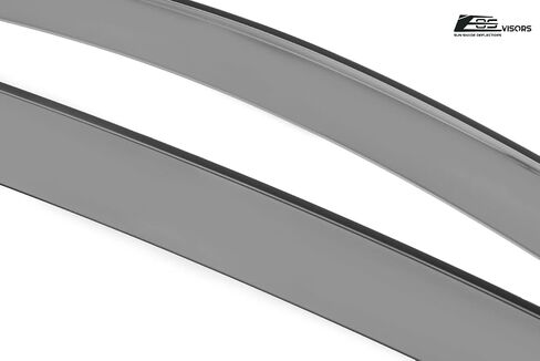 Replacement for 2020-2023 Ford Mustang Mach-E | EOS Visors Tape-On Style Smoke Tinted Side Vents Window Deflectors Rain Guard DWV-V223 in Saudi Arabia