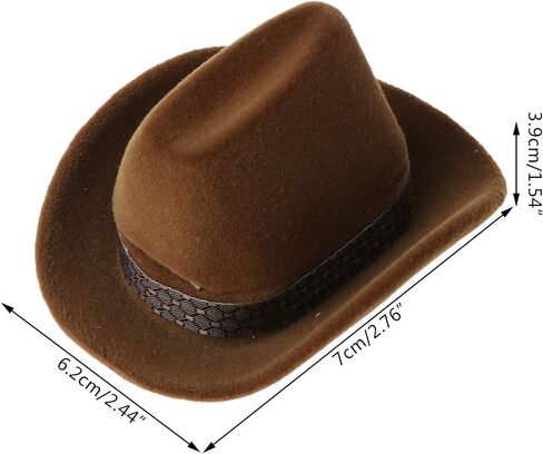 YOUAI Ring Display, Creative Cowboy Hat Shape Rings Box Jewellery Display Storage Case in Saudi Arabia