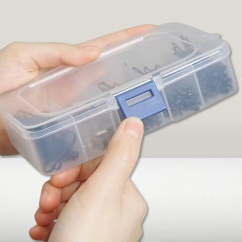 5 Grid Clear Plastic Fishing Tackle Accessory Box Container, Clear Tiny Fishing Lure Bait Hooks Storage Box for Hair Clips And Jewelry Making Organizer in Saudi Arabia
