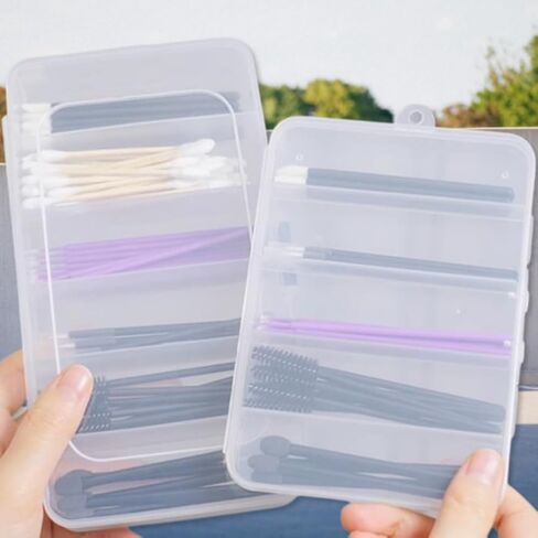 5 Grid Clear Plastic Fishing Tackle Accessory Box Container, Clear Tiny Fishing Lure Bait Hooks Storage Box for Hair Clips And Jewelry Making Organizer in Saudi Arabia