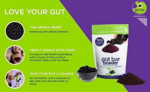 Aronia Berry Powder | 52 Servings | Supports Digestion and Gut Health | Black Chokeberry Supplement | Made with Organic Aronia Berries | Aronia Berry Powder from Black Chokeberry Plant in Saudi Arabia