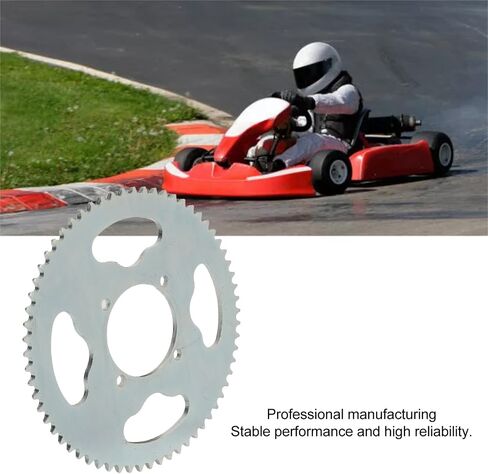 Ejoyous Mini Motorcycle Chainring, T8F 64T Chainring 54mm 4 Hole Steel Excellent Toughness Mini Motorcycle Sprocket for 47cc 49cc Mini Motorcycles ATVs and Karts in Saudi Arabia
