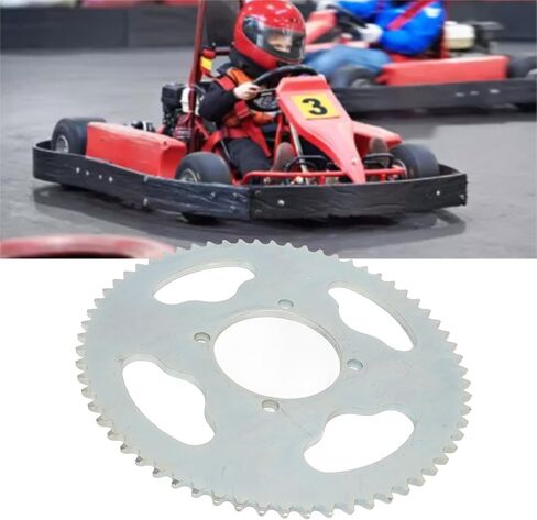 Ejoyous Mini Motorcycle Chainring, T8F 64T Chainring 54mm 4 Hole Steel Excellent Toughness Mini Motorcycle Sprocket for 47cc 49cc Mini Motorcycles ATVs and Karts in Saudi Arabia